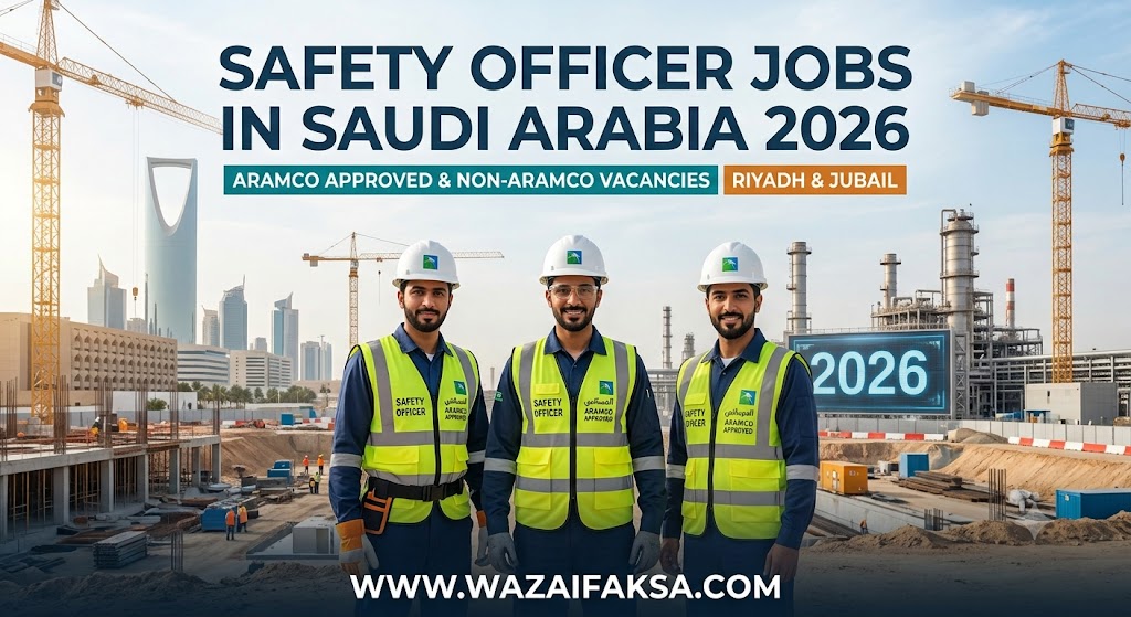 Safety Officer Jobs in Saudi Arabia 2026 | Aramco Approved & Non-Aramco Vacancies in Riyadh and Jubail