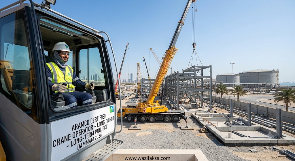 Crane Operator Jobs in Dammam, Saudi Arabia | Aramco Certified | Long-Term Project 2026